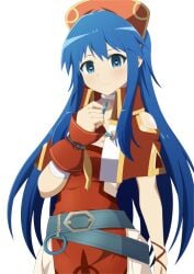 1girls blue_eyes blue_hair clothed fire_emblem fire_emblem:_the_binding_blade heart-shaped_pupils hypnosis lilina_(fire_emblem) long_hair mind_control nintendo yugo-eti