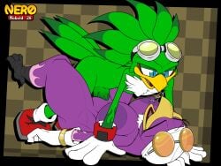 2026 3_toes 4:3 4_fingers accipitrid accipitriform all_fours anthro areola arm_markings ass avian beak bedroom_eyes big_areola big_breasts big_penis bird black_talons blue_eyes breasts checkered checkered_background chest_tuft closed_eyes clothed clothing colored dark_areola dark_markings digital_drawing_(artwork) digital_media_(artwork) duo english_description erection eyebrows eyelashes eyewear eyewear_on_head feather_hair feathers feet female fingers flame_markings footwear from_front_position genital_markings genitals glasses glasses_on_head glistening glistening_eyes gloves goggles goggles_on_head gold_armband green_body green_feathers green_markings hair half-closed_eyes handwear headgear headwear hi_res hirundinid humanoid_genitalia humanoid_penis jet_the_hawk leg_markings light_markings long_eyelashes long_feathers lying male male/female markings missionary_position mostly_nude mostly_nude_anthro mostly_nude_female mostly_nude_male motion_lines multicolored_body multicolored_clothing multicolored_feathers multicolored_footwear multicolored_shoes narrowed_eyes ner0_kobold nipples on_back open_mouth orange_eyewear orange_glasses oscine passerine pattern_background penetration penile penile_penetration penis penis_in_vagina penis_markings pseudo_hair purple_areola purple_body red_clothing red_footwear red_markings red_shoes round_glasses seductive sega sex shoes signature simple_background smile socks sonic_riders sonic_the_hedgehog_(series) swallow_(bird) tail tail_feathers talons toes tongue tuft two_tone_body two_tone_feathers vaginal_penetration vein veiny_penis vulva watermark wave_the_swallow white_clothing white_footwear white_gloves white_handwear white_headwear white_socks yellow_beak yellow_eyewear yellow_goggles yellow_lens