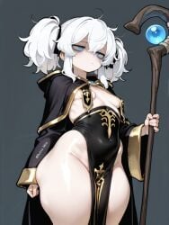 1girls ai_generated big_ass blue_eyes bubble_ass bubble_butt commission curvy_female curvy_figure dark_souls dungeons_and_dragons elden_ring hand_on_hip lily_buns mage magic_user magical_girl oatmealdood oblivion oc original pale-skinned_female shortstack skyrim small_breasts solo_female solo_focus staff the_elder_scrolls thick_ass thick_hips thick_legs thick_thighs tight_clothing tight_fit voluptuous_female white_hair