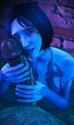 cortana from halo (series) by skeletron27