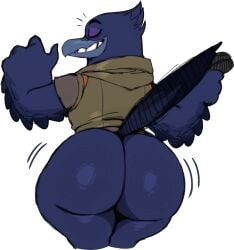 anal anal_addiction anal_invitation anal_suggest anthro anthro_female anthro_only ass ass_focus big_ass bird bird_feet bird_girl bottomless clothed clothing crow dance doom_(the_bad_guys) edit edited female female_only furry furry_female huge_ass pantless raven self_upload sssonic2 tagme the_bad_guys the_bad_guys_2 thick_ass thick_thighs third-party_edit twerk twerking