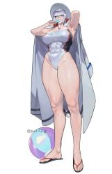 abs athletic athletic_female big_boobs big_breasts big_tits boobs breasts female female_focus female_only genderbend genderbent genderswap genderswap_(mtf) hat hips jacket jacket_on_shoulders megatron muscular muscular_female muscular_thighs po112_g rule_63 sandals short_hair swimsuit thick_hips thick_thighs thighs tits transformers transformers_one wide_hips