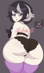 1girl aglae bubble_butt from_behind miraculous_ladybug sole_female underwear