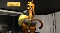 bbw big_ass big_breasts breasts bubble_butt cleavage female furry huge_ass huge_breasts kingofthekabuto overweight queenofthekabuto tagme thick_thighs wide_hips
