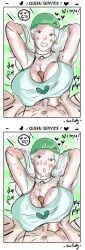alternate_version_available big_breasts clothed g-nsfw nimya_(g-nsfw) original original_character paizuri sex smile white_hair