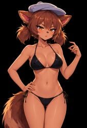 1girl ai_generated bikini breasts curvy curvy_female female female_focus female_only hispanic hispanic_virtual_youtuber latam_virtual_youtuber mogambuzz raccoon_girl sexy_body sexy_female sexy_pose youtube_hispanic youtuber_girl