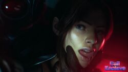 1girl 3d ai_generated capcom claire_redfield female juicy_lips resident_evil resident_evil_code_veronica tongue_out video_game_character video_game_franchise yallahs80