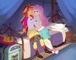 1futa 1futa1girl 1futanari 1girls bed bedroom_eyes bedroom_sex biting_lip blue_eyes boobs_pressed boobs_touching closed_eyes cock dick dickgirl dickgirl/female equestria_girls erect_penis erection fluttershy_(eg) fluttershy_(mlp) fully_clothed fully_clothed_female fully_clothed_futa futa_balls futa_on_female futanari giving_handjob hairless_balls handjob hard_on hard_penis hardon holding_cock holding_penis jerking jerking_off jerkingoff jerkingoff_another leaning_on_hand looking_at_partner looking_pleasured lowered_pants my_little_pony owotodiuwu pants pants_down penis penis_tip pink_hair red_hair shoes shorts sitting sitting_on_bed smiling smooth_crotch socks sunset_shimmer sunset_shimmer_(eg) tank_top tanktop two-tone_hair unbuttoned_shorts yellow_hair