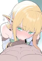 1female 1girl 1male ai_generated blat_0 blonde-haired_female blonde_female blonde_hair blonde_hair_female blowjob clothed_female clothed_female_nude_male ear_accessory elf elf_ears elf_female fellatio female female_elf green_eyes green_eyes_female hetero i_got_a_new_skill_every_time_i_was_exiled_and_after_100_different_worlds_i_was_unmatched male male/female male_pov manga_character pixiv pixiv_link pov self_upload tia_lunaritia tsuihou_sareru_tabi_ni_skill_o_te_ni_ireta_ore_ga_100_no_isekai_de_2-shuume_musou