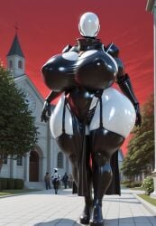 ai_generated big_breasts cyborg haydee haydee_(game) robot_girl surikat wide_hips