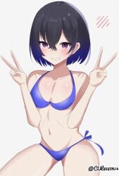1girls 2d 2d_(artwork) 2d_artwork average_breasts belly belly_button bikini bikini_bottom bikini_only bikini_top black-haired_female black_hair blush_face blushing blushing_at_viewer blushing_female breasts cleavage collarbone cul82877514 dark_hair digital digital_art digital_drawing digital_drawing_(artwork) digital_media digital_media_(artwork) double_peace_sign double_v_sign drawing elbows eyebrows_visible_through_hair female female_focus female_only fingers fit_female flushed flushed_face groin hair_between_eyes halterneck ichinose_uruha lean_figure linea_alba looking_at_viewer medium_breasts midriff narrow_waist navel parted_lips peace_sign portrait purple-eyed_female purple_bikini purple_bikini_bottom purple_bikini_top purple_eyes purple_swimsuit purple_swimwear short_hair shoulders side-tie_bikini sign sitting slender_body slender_waist slim_female slim_waist smile smiley_face smiling smiling_at_viewer solo stomach string_bikini swimsuit swimwear thighs upper_body v v_sign virtual_youtuber vspo! vtuber vtuberfanart youtuber youtuber_girl