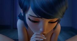 ai_generated blowjob blue_eyes blue_hair cum facial ladybug_(character) marinette_cheng marinette_dupain-cheng miraculous:_tales_of_ladybug_and_cat_noir miraculous_ladybug tagme teenager video