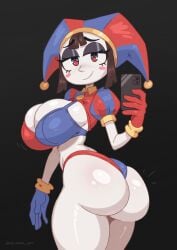 1girls ass big_ass big_boobs big_breasts big_butt big_hips big_thighs big_tits blush blush_lines boobs breasts brown_hair butt curvaceous curvaceous_body curvaceous_female curvaceous_figure curvaceous_hips curvaceous_thighs curvy curvy_body curvy_female curvy_figure curvy_hips curvy_thighs english english_dialogue english_text female female/female female_only gigantic_ass gigantic_butt gigantic_hips gigantic_thighs glitch_productions hips huge_ass huge_boobs huge_breasts huge_butt huge_hips huge_thighs huge_tits massive_ass massive_butt massive_hips massive_thighs medium_hair pantyhose pomni_(the_amazing_digital_circus) short_skirt smaller_female taller_female text text_box text_bubble the_amazing_digital_circus thick_thighs thighhighs thighs tits velmoraart voluptuous voluptuous_body voluptuous_female white_body white_skin wide_hips wide_thighs