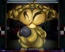 balls bodybuilder five_nights_at_freddy's fnaf furry huge_areolae hyper hyper_balls hyper_cock hyper_genitalia hyper_penis hyper_testicles kindaporn male male_only muscles muscular muscular_arms muscular_male muscular_thighs nipples penis precum precum_drip springtrap_(fnaf) testicles