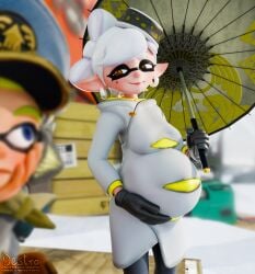 3d_(artwork) enjoying_pregnancy fetal_movement inkling inkling_girl kicking_(pregnancy) marie_(alterna) marie_(splatoon) nintendo popstar pregnancy pregnant pregnant_belly pregnant_female splatoon splatoon_(series) splatoon_3