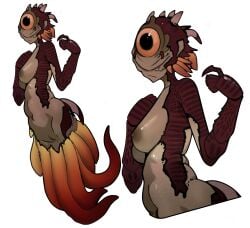 crashfish female female_focus female_only game monster monster_girl sea subnautica vagina