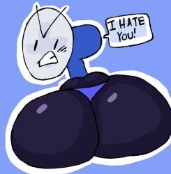 ass_focus battle_for_dream_island big_ass blue_underwear fanny_(bfdi) looking_at_viewer looking_back object_shows solo solo_female solo_focus strawberrymilkshake talking_to_viewer