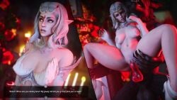 1boy 1boy1girl 1girls 2koma animated carrying carrying_position elf_ears female forbidden_love fur lifting_person lovers male molagballin mp4 oc opennsfwsp original original_character pale-skinned_female pale_skin split_screen story tagme text vampire vampire_girl video werewolf wholesome wolf zmooshieva