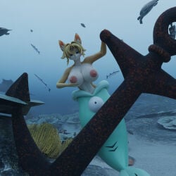 1girls breasts female mermaid mermay nipples nude pulchra_fellini solo underwater zantzusui zenless_zone_zero