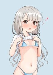 1girls bikini hisakawa_nagi idolmaster idolmaster_cinderella_girls mitsumine_raimu solo swimsuit