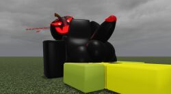 ass ass_on_face big_penis black_body black_cock gay gay_male lampshaderr34 looking_down male male/male male_focus male_only original_character penis pumpkin pumpkin_head roblox robloxian smothering smothering_ass tagme tagme_(character)