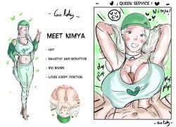 big_breasts character_sheet clothed g-nsfw nimya_(g-nsfw) original original_character paizuri reference_image seductive white_hair