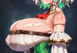 1girls ai_generated big_breasts breasts breasts_focus cecilia_immergreen gigantic_breasts hololive huge_breasts large_breasts sublanteb tagme