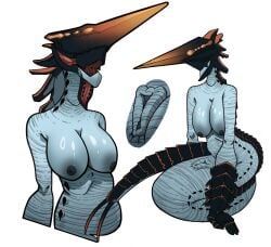 female female_focus female_only game ice_worm_(subnautica) monster monster_girl sea subnautica subnautica_below_zero vagina