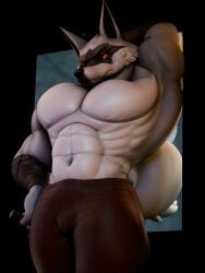 1boy death_(puss_in_boots) muscular muscular_anthro muscular_male palmtreerothic puss_in_boots_(dreamworks) puss_in_boots_the_last_wish shirtless shirtless_male