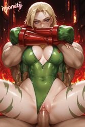 1boy 1girl abs ahoge ai_generated armored_gloves artist_name asphyxiation biceps biting_own_lip blonde_hair blood blue_eyes bodypaint boxing_gloves braid breasts cammy_white camouflage cleavage clitoral_hood clitoris clothed_female_nude_male clothed_sex clothing_aside covered_abs covered_navel covered_nipples crossed_arms embers fingerless_gloves fire gauntlets girl_on_top gloves green_leotard hetero highleg highleg_leotard huge_ahoge injury large_breasts large_penis leotard leotard_aside lips long_hair looking_at_viewer manly mionety muscular muscular_female muscular_male nose nude penis pov pussy pussy_juice red_gloves rolling_eyes scar scar_on_cheek scar_on_face sex shiny_skin solo_focus spread_legs straddling strangling street_fighter sweat thick_thighs thighs thong_leotard torn_clothes twin_braids uncensored vaginal veins veiny_penis