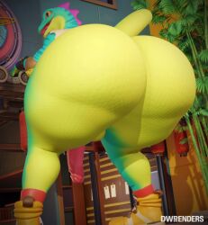 1boy 3d 3d_(artwork) anthro ass ass_focus balls big_ass big_penis blender diorenders dumptruck_ass epic_games fortnite furry huge_ass hyper_ass lizard lizzik_(fortnite) male male_only massive_ass penis shoes video_game_character viewed_from_below