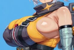 1girls ai_generated big_breasts breasts breasts_focus gigantic_breasts huge_breasts large_breasts soldier_11 sublanteb tagme zenless_zone_zero