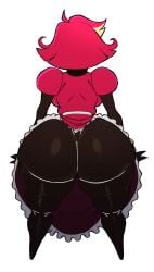 1girls ass_bigger_than_head ass_focus big_ass blackwhiplash bubble_butt edited hazbin_hotel huge_ass niffty shortstack