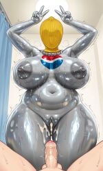 ai_generated ass big_ass big_breasts big_butt big_thighs breasts curvy curvy_figure faceless_character faceless_female female large_ass large_breasts pepsi pepsiwoman thick_thighs thighs voluptuous