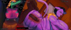 anthro anthro_on_human anthro_penetrated big_breasts big_penis bratty_(undertale) catty_(undertale) deltarune starstar000 tagme undertale x-ray
