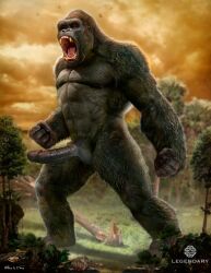 anthro ape big_penis godzilla_(series) humanoid_genitalia humanoid_penis king_kong king_kong_(series) kong:_skull_island male male_only mammal monsterverse muscular muscular_male penis primate solo solo_male tagme