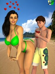1boy1girl 1boys 1girls 2023 3d 3d_(artwork) 3d_artwork 3d_model abs artist_logo artist_name ass ass_bigger_than_head ass_focus ass_up beach beach_background black_hair black_hair_female braided_hair brazilian brazilian_female brown_hair brown_hair_male canadian capcom cartoon_network cleavage cody_(tdi) crossover dat_ass dat_booty dat_butt daz3d daz_3d daz_studio drink drinking ernest_scott female_abs fresh_tv green_bikini green_bikini_bottom green_bikini_only green_bikini_top green_thong heart hearts hip_focus hips hips_focus hourglass_figure hourglass_figured_female imfamouse laura_matsuda long_black_hair looking_at_another looking_at_another's_butt looking_at_ass looking_back looking_back_at_another looking_pleasured shorts sipping smile smiling smiling_at_another spring_break street_fighter street_fighter_v thigh_gap thigh_highs thighhighs thighs total_drama_island voluptuous voluptuous_body voluptuous_female watermark words