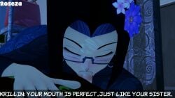 2boys 3d android_17 animated big_ass bisexual black_hair blue_eyes clothed_sex dilf dragon_ball dragon_ball_super dragon_ball_z femboy_dilf flower glasses human_on_android jeans koikatsu krillin lipstick_mark looking_at_viewer night oral oral_sex pov sweater tagme video yaoi