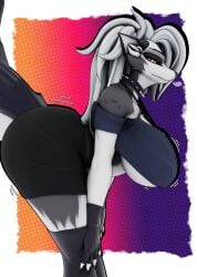 1girls 3d anthro big_ass big_breasts helluva_boss huge_ass huge_breasts large_ass large_breasts looking_at_viewer loona_(helluva_boss) palmtreerothic