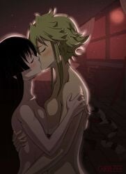 2girls akame_(akame_ga_kill!) akame_ga_kill! big_boobs big_breasts big_tits bisexual bisexual_female black_hair blonde blonde_female blonde_hair blondie blush blushing boobs boobs_focus boobs_pressed breast_press breasts breasts_focus breasts_pressed_against_another breasts_pressed_against_partner breasts_pressed_together clothes_off clothes_on_floor clothes_removed consensual consensual_sex cute cute_couple embrace embracing embracing_another embracing_during_sex female female/female female_focus female_only femdom femsub hugging hugging_partner kiss kissing leone_(akame_ga_kill!) lesbian lesbian_couple lesbian_female lesbian_focus lesbian_kiss lesbian_sex lesbians long_hair making_love making_out medium_boobs medium_breasts naked naked_female night night_sky nude nude_female short_hair small_boobs small_breasts small_tits tall_female taller_female tits tits_focus yuri