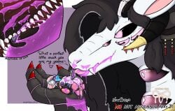 animal_genitalia animal_penis augmented balls big_balls big_breasts blush blush_lines bodily_fluids body_modifications breasts canine_genitalia canine_penis colored_cum cum cum_in_mouth cum_inside cum_on_arm cum_on_face cum_on_lips cum_on_muzzle cumshot cumshot_in_mouth cumshot_on_face curse cursed dialogue digital_drawing_(artwork) digital_media_(artwork) dragon ejaculation english_text excessive_cum excessive_genital_fluids eyewear genital_fluids genitals glasses gynomorph harley_(impishhyena) hi_res huge_balls hyena impishhyena infinite_cum infinite_genital_fluids intersex inverted_nipples knot knotted_penis machine macro macro_anthro macro_female mammal mohawk multi_ear multi_eye mythological_creature mythological_scalie mythology nipples nonstop_nut_november oral oral_penetration penetration penis purple_cum purple_eyes purple_penis purple_tongue reverse_mouth_shot robot robot_arms robot_legs robotic_anthro robotic_limbs scalie size_difference slightly_chubby striped_hyena stripes swirly_eye text thick_thighs tongue unusual_bodily_fluids unusual_cum unusual_genital_fluids