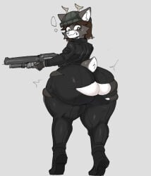 ! 1boy 2026 bell_(bellum32) big_ass furry large_ass male_only shotgun solo tagme weapon