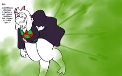 1boy color color_edit colored colored_sketch colorization colorized colorized_edit colorshun deltarune dominant dominant_male english_text fart fart_cloud fart_fetish femboy fetish furry furry_male furry_only gassy_ass gassy_male happy_male horns male noelle_holiday panties_transformation ralsei ti-ling undertale_(series) uniform