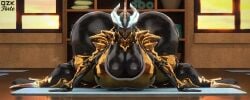 big_ass big_breasts breasts bubble_butt cleavage female huge_ass huge_breasts hyper_ass qzk_forte tagme thick_thighs wide_hips