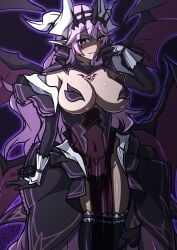 1girls alternate_costume aoi_tabane bare_thighs breasts breasts_out chest_tattoo corrin_(fire_emblem) corrin_(fire_emblem)_(female) corruption elbow_gloves evil_grin evil_smile female female_only fire_emblem fire_emblem_fates gloves grin horns large_breasts long_hair nintendo pasties pelvic_curtain pink_eyes pink_hair pubic_tattoo see-through smile solo succubus tail tattoo thighhighs thighs very_long_hair