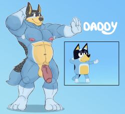bandit heeler from bluey (series) by citrusification