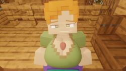 1girls 3d alex_(minecraft) animated big_breasts blender clothed_female clothed_male erect_penis female green_eyes horny_female human humanoid_penis looking_at_penis looking_at_viewer luststrucked minecraft no_sound orange_hair paizuri penis_between_breasts smile square_head steve_(minecraft) tagme titfuck video