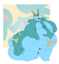 big_breasts breasts castdraws_(artist) chubby disproportional hyper_belly hyper_pregnancy serperior thick_thighs wide_hips