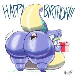 big_ass big_breasts breasts bubble_butt cinderdraws goodra huge_ass pokemon pokemon_(species) thick_thighs wide_hips