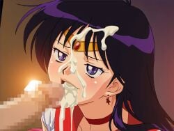 bishoujo_senshi_sailor_moon censored clothing cum cum_in_hair cum_in_mouth cum_in_nose cum_in_tongue cum_on_face cum_on_hair cum_on_mouth cum_on_nose cum_on_tongue cum_outside cumshot ejaculation female female_focus heroine licking_penis long_hair lust magical_girl penis penis_in_pussy penis_out purple_hair rei_hino sailor_mars sailor_uniform tiara tonbi_no_kuni young_woman younger_female